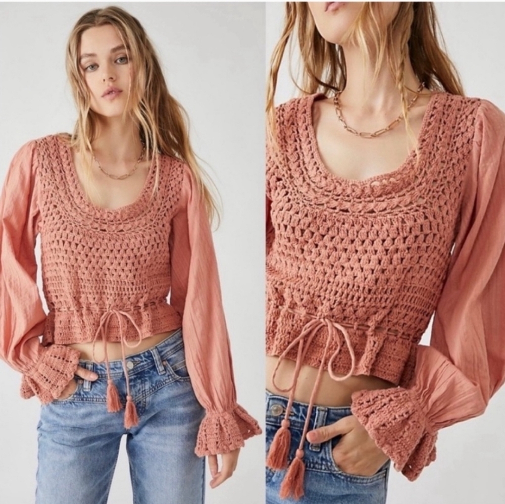 Free People Crochet Top